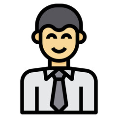 avatar filled outline icon