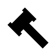 Gavel Flat Vector  Icon