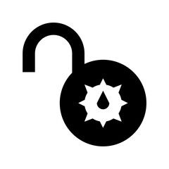 Unlock Flat Vector  Icon