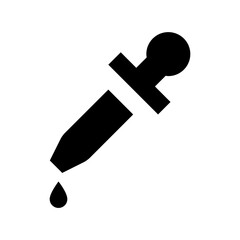 Pipette Flat Vector Icon