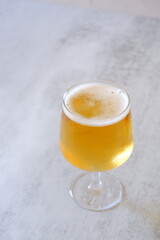 よく冷えたビールのグラス