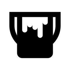 Paint Pail Flat Vector Icon