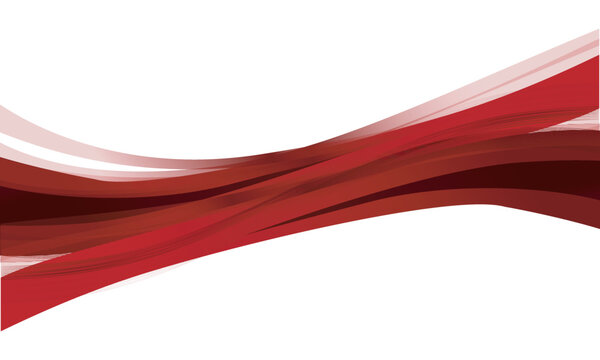 Red Curve Abstract Wave Vector Design Background