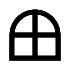 Obraz premium Window Casement Flat Vector Icon 