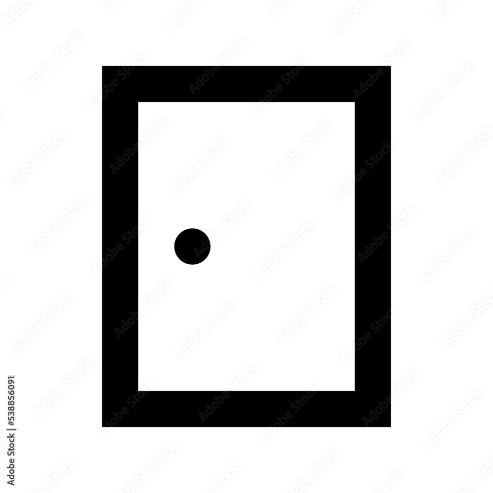 Canvas Prints Door Flat Vector Icon 