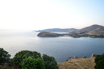 view of the sea and mountains