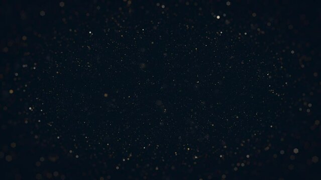 Particles Floating In Fluid Space Background/ 4k animation of an abstract background with floating particles inside fluid space with ambien occlusion and depth of field blur