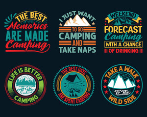 Camping T-shirt Design 