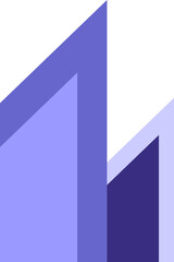 Geometric corner border shape vector