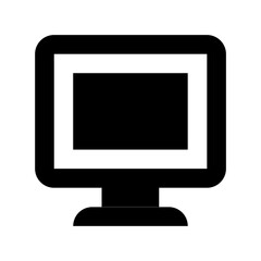 Monitor Flat Vector Icon