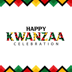 Happy Kwanzaa celebration card design