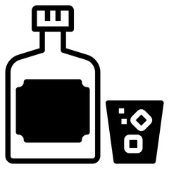 Obraz premium Beverage outline icon