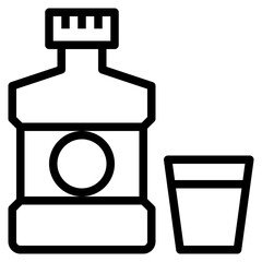 Beverage outline icon