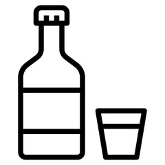 Beverage outline icon