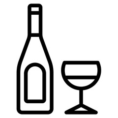 Beverage outline icon