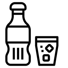 Beverage outline icon