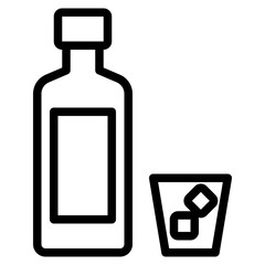 Beverage outline icon