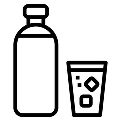 Beverage outline icon