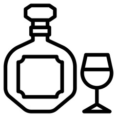 Beverage outline icon