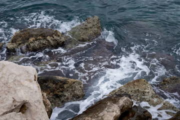 rocks in the sea