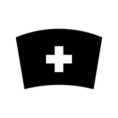 Nurse Hat Flat Vector Icon
