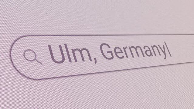 Search Bar Ulm Germany 
Close Up Single Line Typing Text Box Layout Web Database Browser Engine Concept