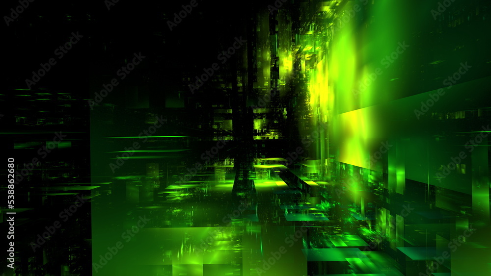 Aufkleber luminous technological abstract background. digital technologies, cloud computing, digital future. 3