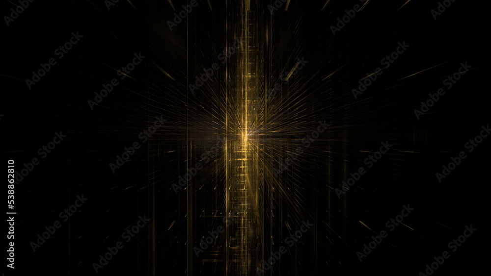 Poster digital abstract background. cloud technologies, big data computing, glowing elements. 3d illustrati
