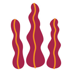 Abstract Leaf Autumn Flora Color 2D Illustration