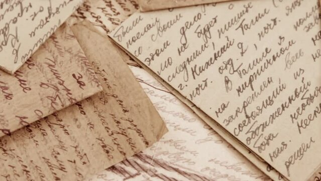 Handwritten letters from ww2