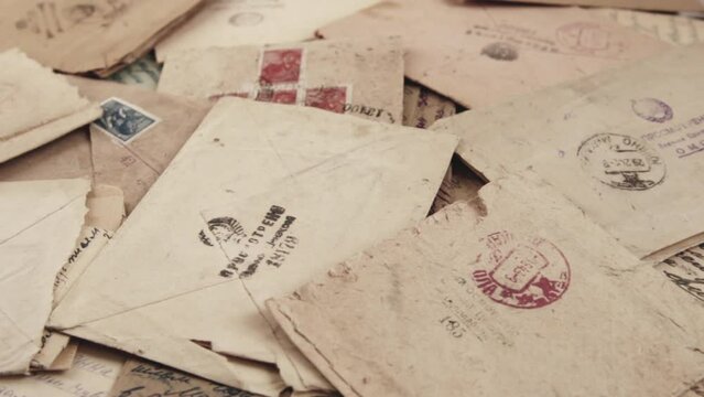 A lot of postal letters from GULag and evacuation in time of Two World War, 1941-1945, USSR