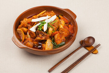 Cooking, food, side dishes, stir-fried chicken, chicken soup, chicken, ingredients, Korean food, Korean food, Korean food,요리, 음식,반찬,닭볶음탕, 닭도리탕 ,닭요리, 식재료,한식 ,한국음식, 한국요리,