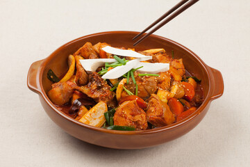 Cooking, food, side dishes, stir-fried chicken, chicken soup, chicken, ingredients, Korean food, Korean food, Korean food,요리, 음식,반찬,닭볶음탕, 닭도리탕 ,닭요리, 식재료,한식 ,한국음식, 한국요리,