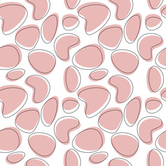 Vector shapes seamless pattern. Abstract geometric backdrop illustration. Wallpaper, graphic background, fabric, textile, print, wrapping paper or package design.