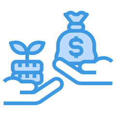 Buy blue outline icon