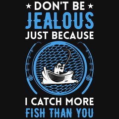 Obraz premium Fishing tshirt design