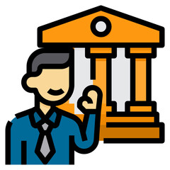 Invester filled outline icon