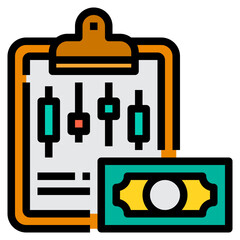 Report filled outline icon