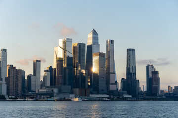 Fototapeta na wymiar Manhattan view from New Jersey side, New York