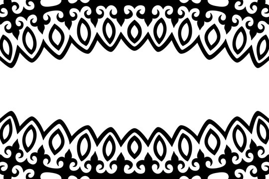 Art with black vintage border and white copy space