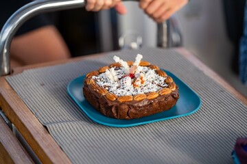 tropical island white sand beach on the ocean