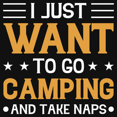 Camping typography tshirt design 