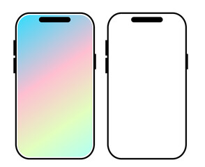 phone illustration with clean style
