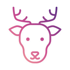 Deer Cute Face Icon