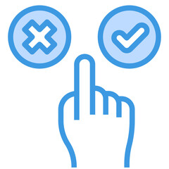 selection blue outline icon