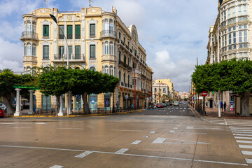 Melilla Traditional Architecture in a Spanish Enclave in Africa. Melilla Shares a Border with...