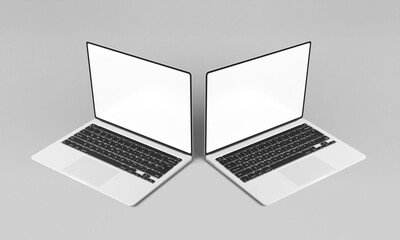 Mackbook pro screen with website presentation mockup