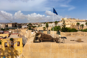 Melilla Traditional Architecture in a Spanish Enclave in Africa. Melilla Shares a Border with...