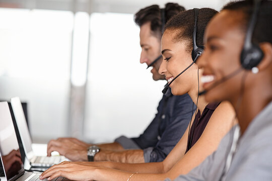 Customer service agents on call