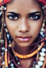 Porträt eines Fantasy-Ebenholzmädchens. Modische Frau. Kreatives schönes Mädchen. © designprojects